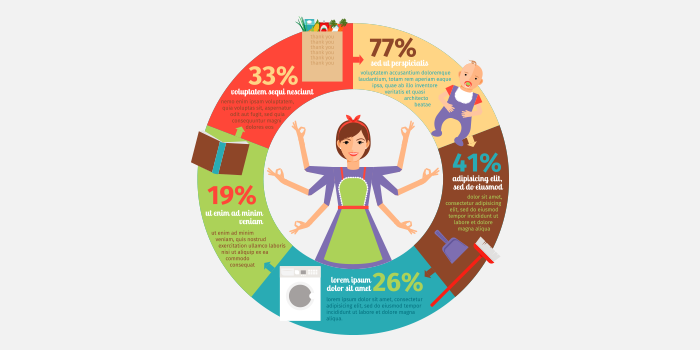 Home Working Interactive Infographic